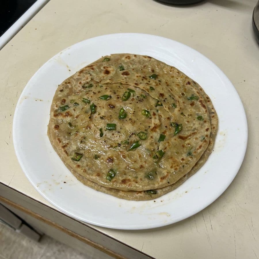 Green Chilli Prantha