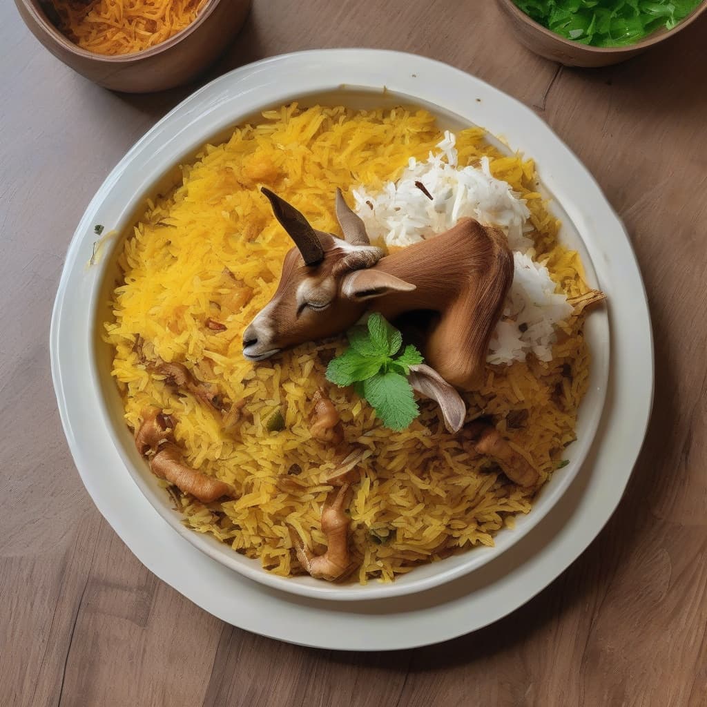 Goat Biryani with Bones