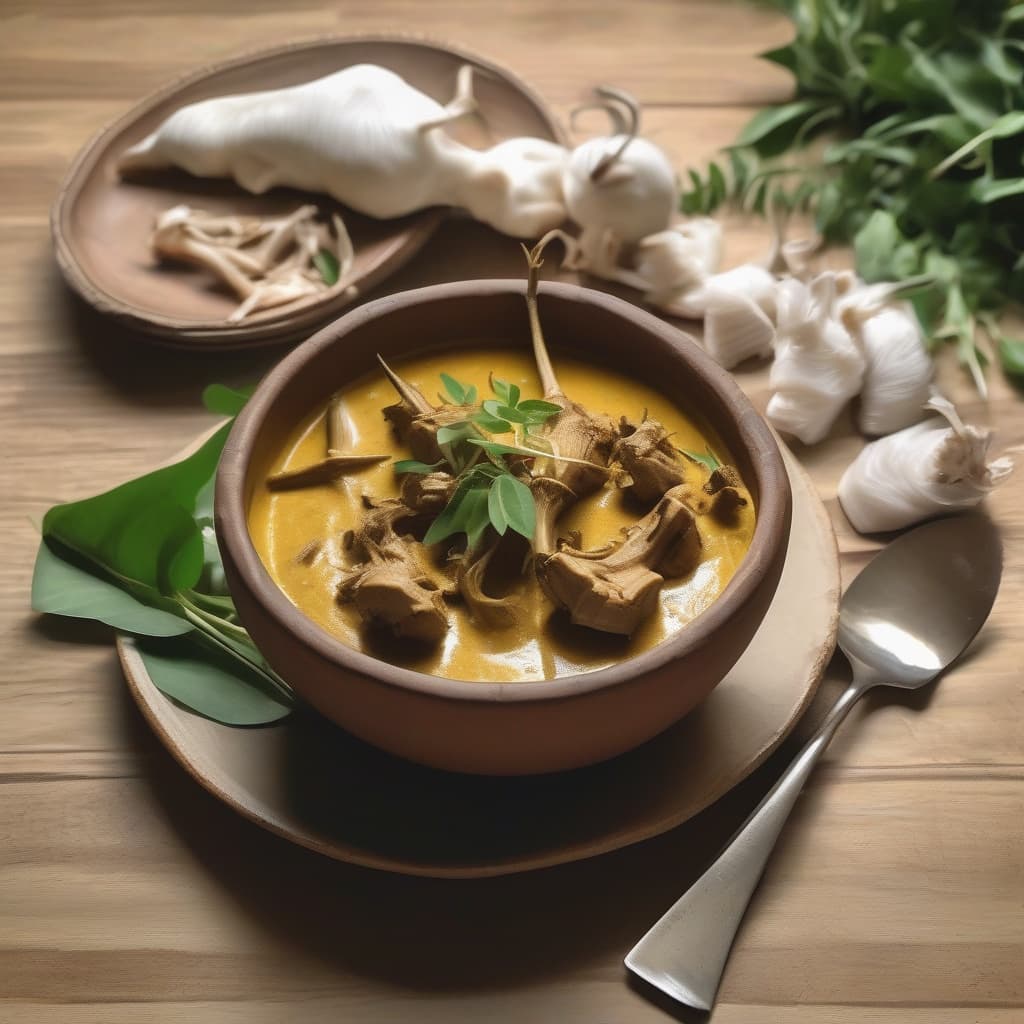 Goat Coconut with Bones