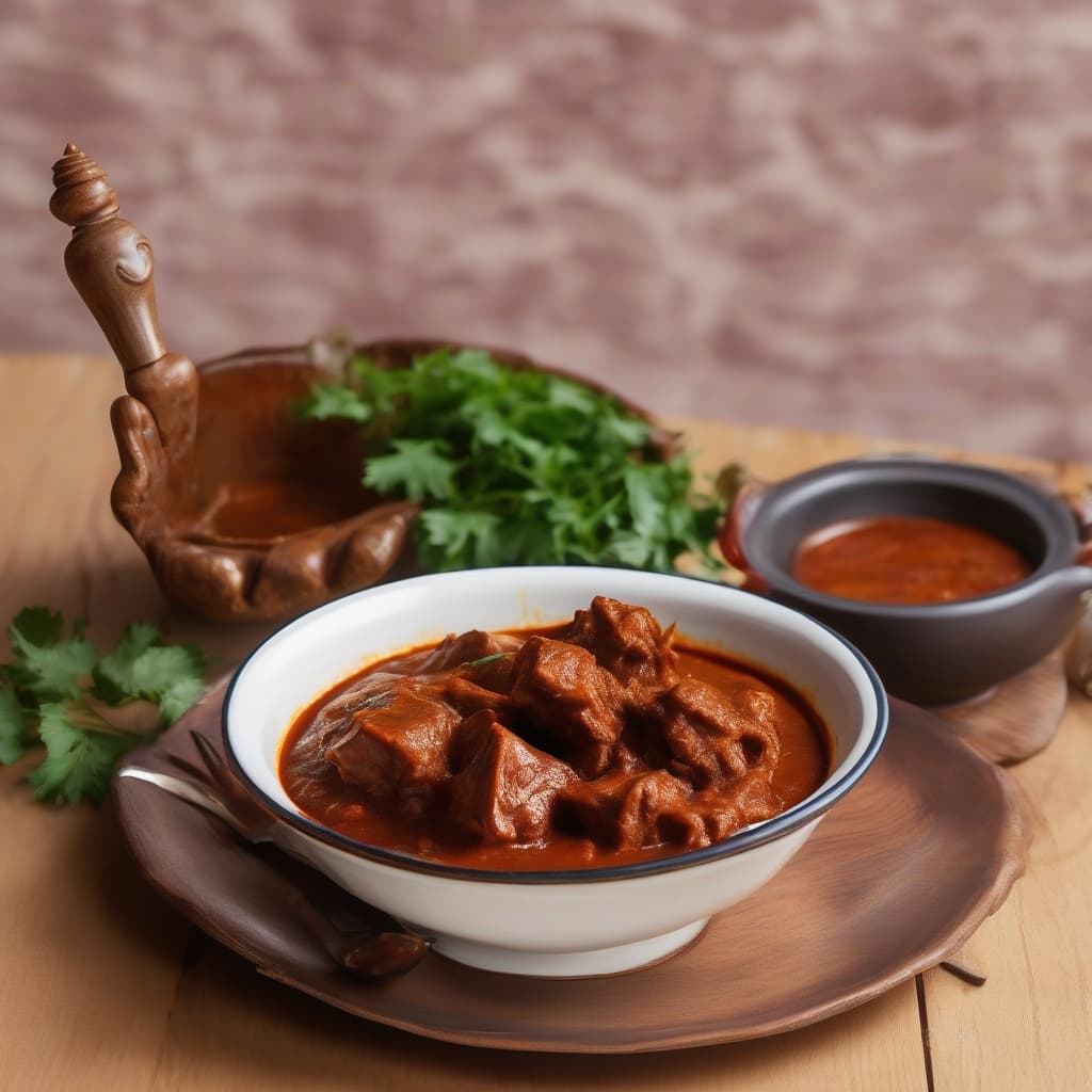 Goat Roganjosh with Bones