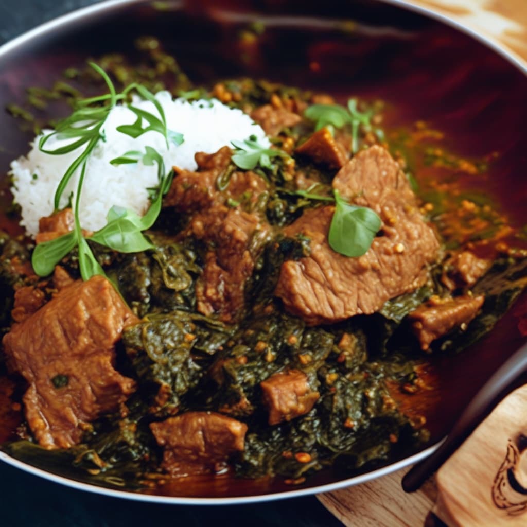 Beef Palak (Spinach)