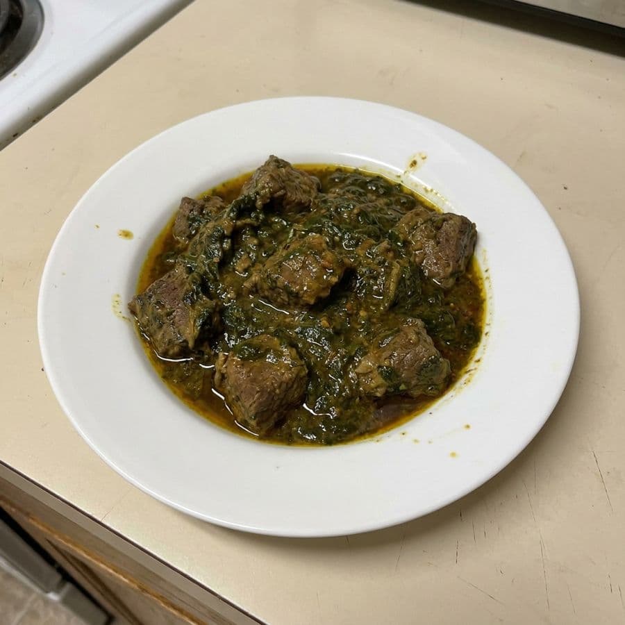 Beef Palak (Spinach)
