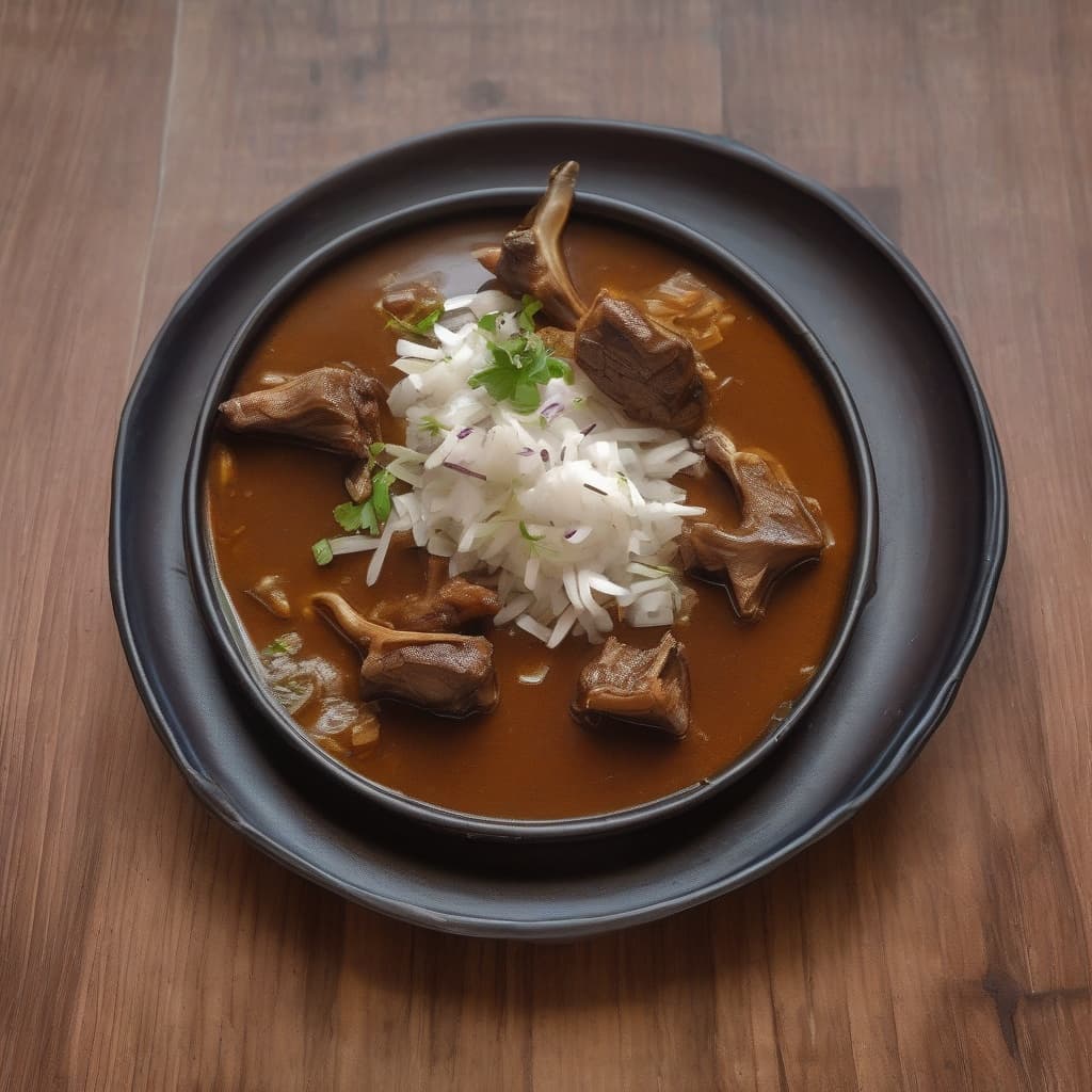 Goat Pyaza with Bones
